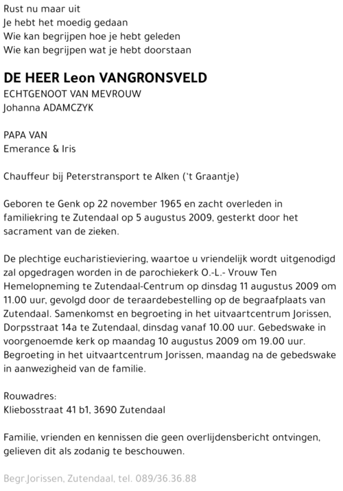 Leon Vangronsveld