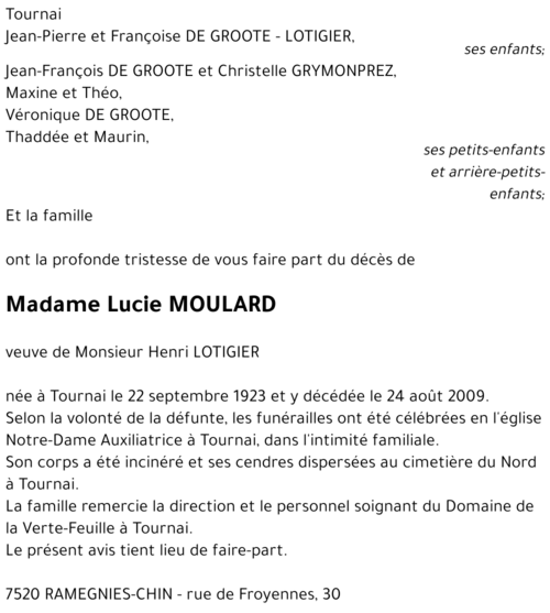 Lucie MOULARD