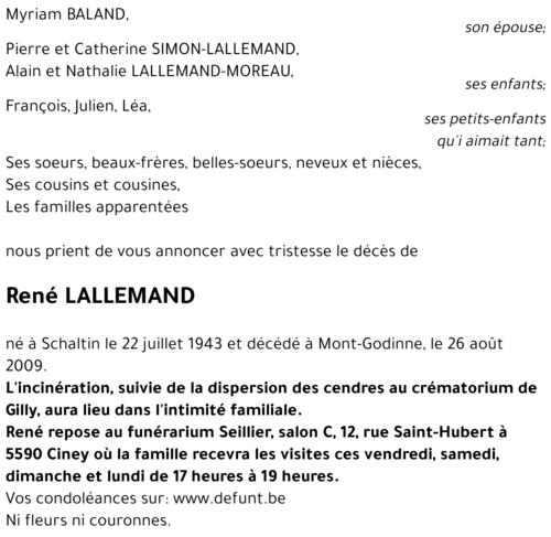 René LALLEMAND
