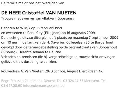Cristoffel Van Nueten