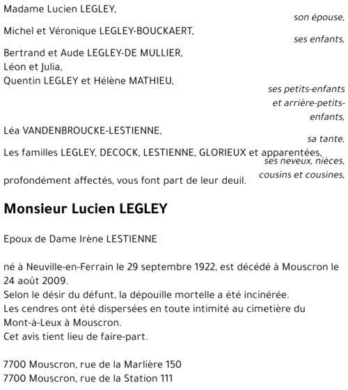 Lucien LEGLEY