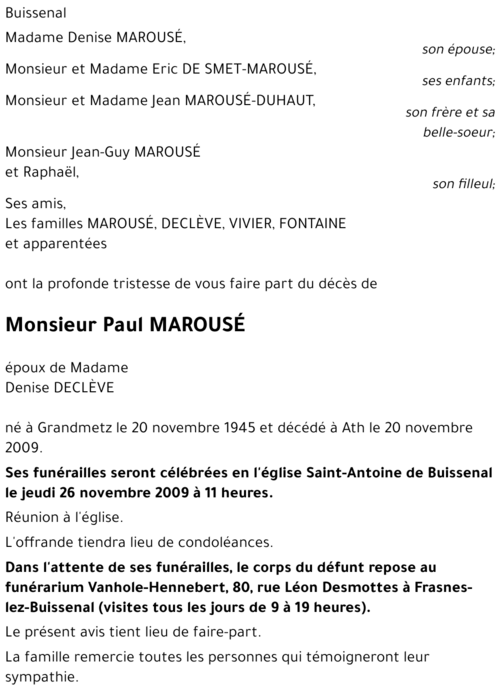 Paul MAROUSE