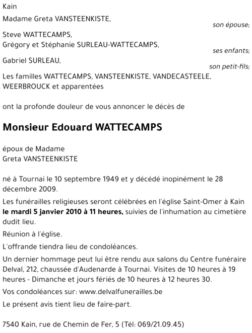 Edouard WATTECAMPS