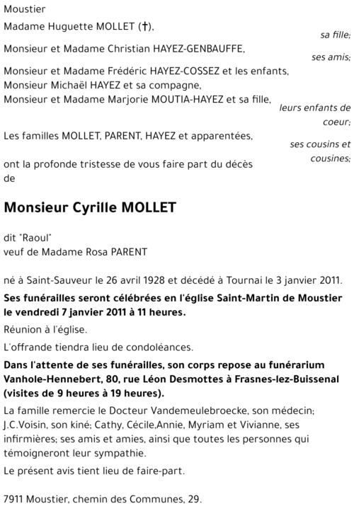 Cyrille MOLLET