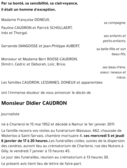 Didier CAUDRON