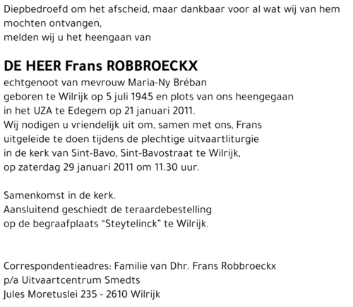 Frans Robbroeckx