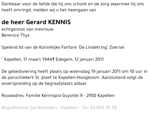 Gerard Kennis
