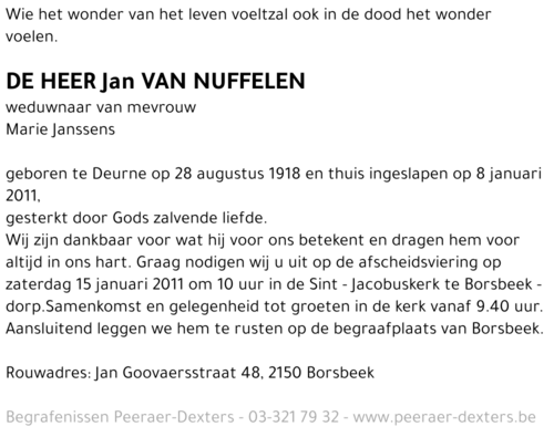 Jan Van Nuffelen