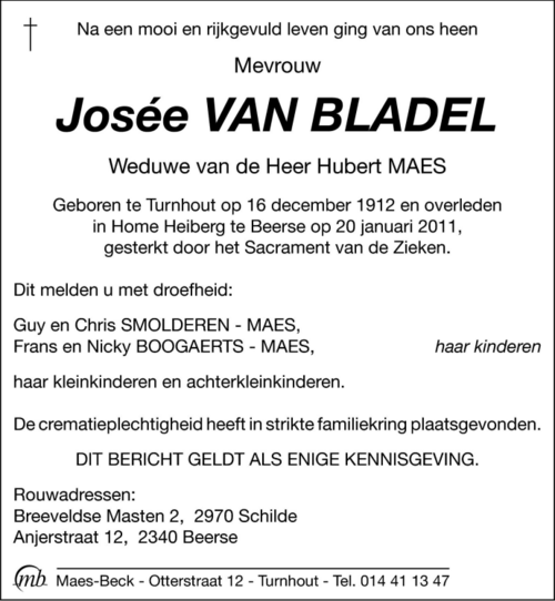 Josée Van Bladel
