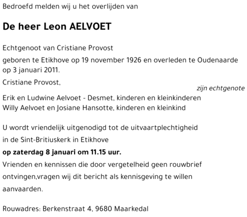 Leon AELVOET