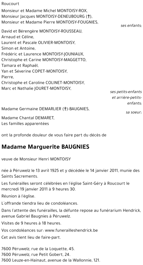 Marguerite BAUGNIES
