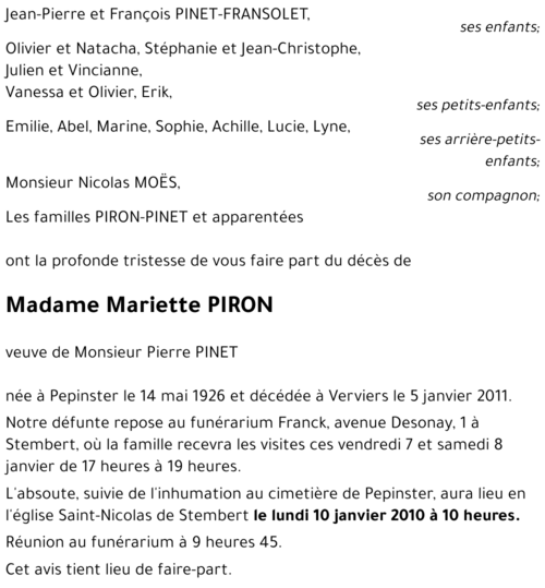 Mariette PIRON