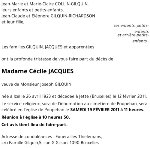Cécile JACQUES