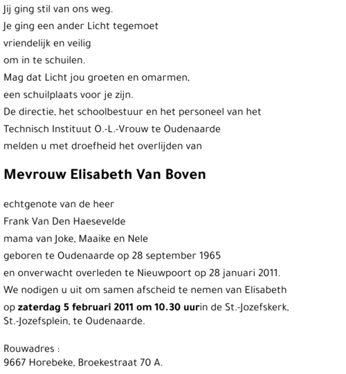Elisabeth Van Boven