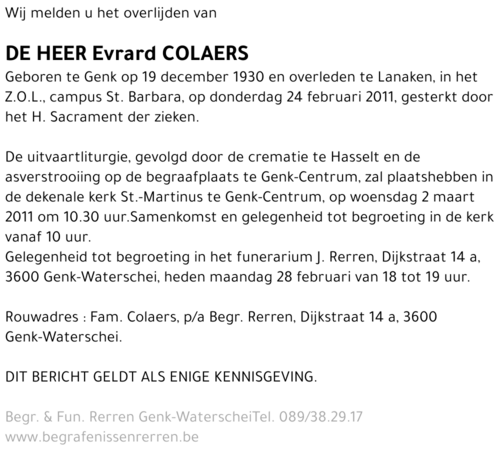 Evrard Colaers