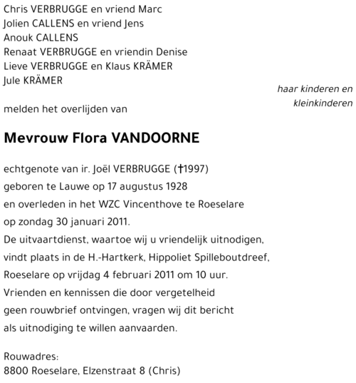 Flora Vandoorne