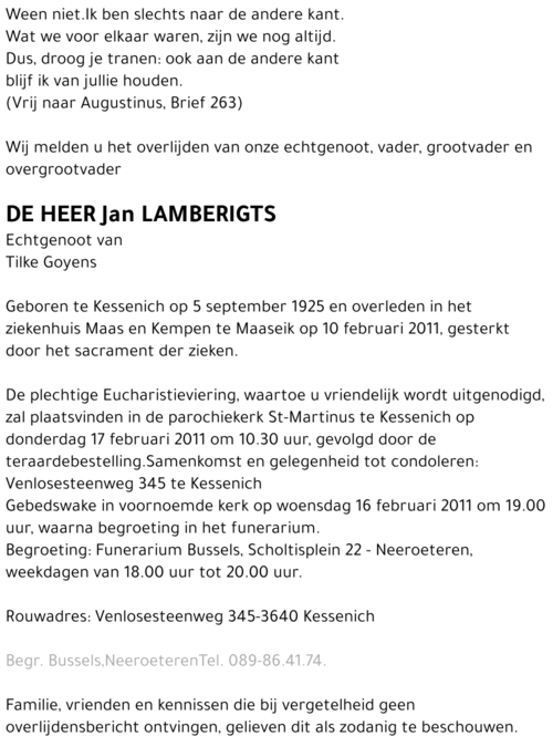 Jan Lamberigts