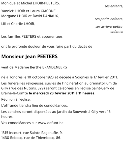 Jean PEETERS