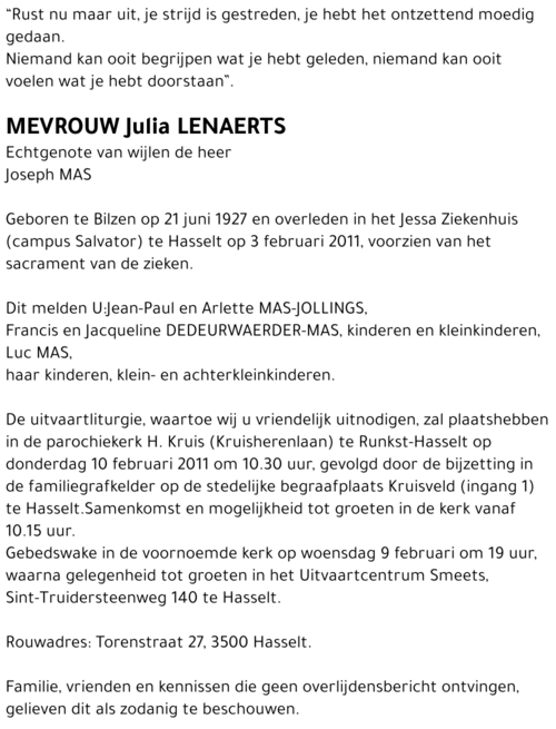Julia Lenaerts
