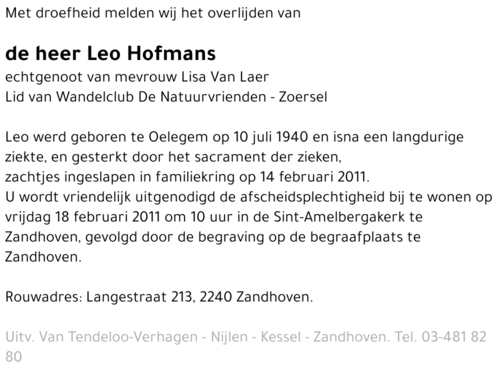 Leo Hofmans