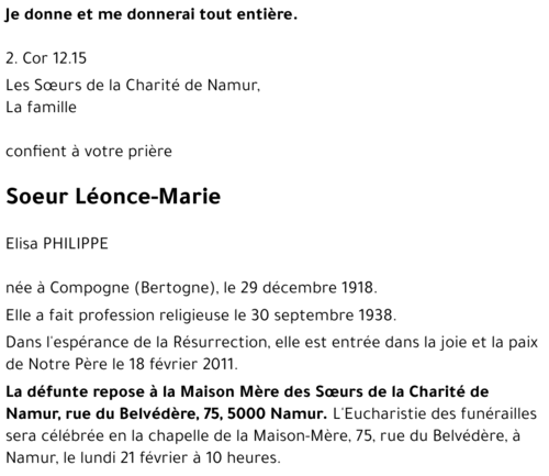 LEONCE-MARIE PHILIPPE