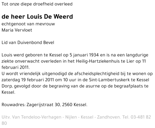 Louis De Weerd