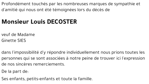 Louis DECOSTER