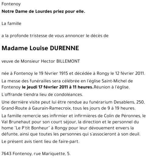 Louise DURENNE