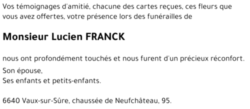 Lucien FRANCK