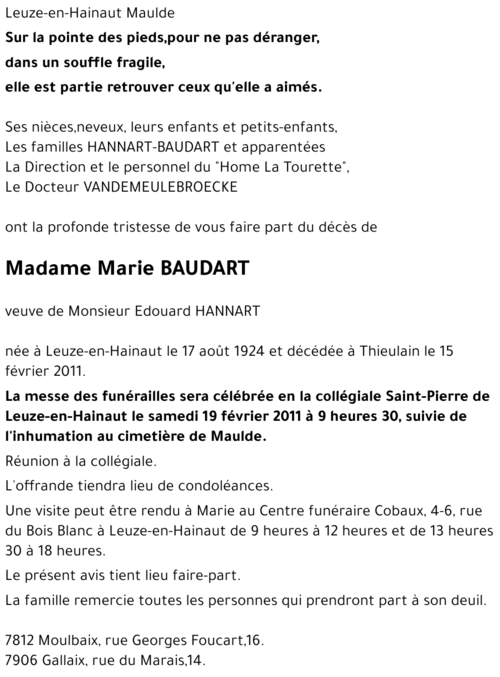 Marie Baudart