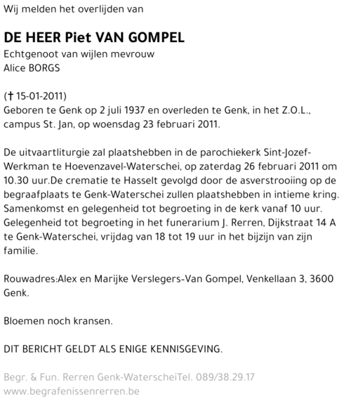 Piet Van Gompel