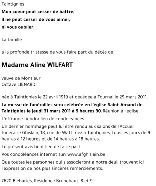 Aline WILFART