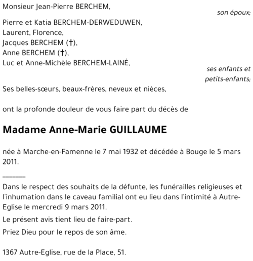 Anne-Marie GUILLAUME