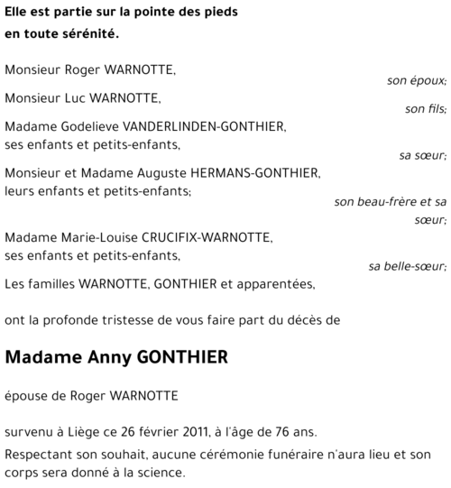 Anny GONTHIER
