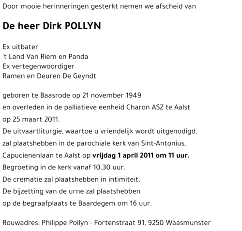 Dirk POLLYN