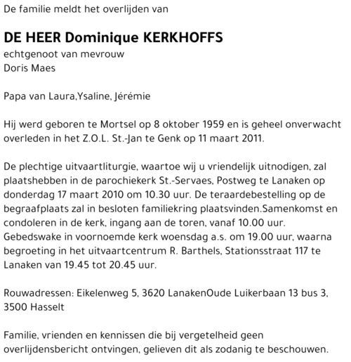 Dominique Kerkhoffs