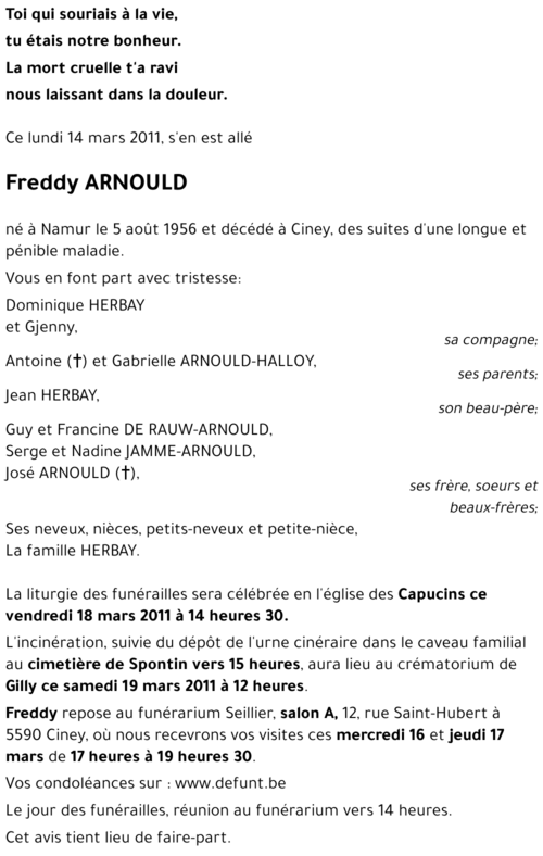 Freddy ARNOULD