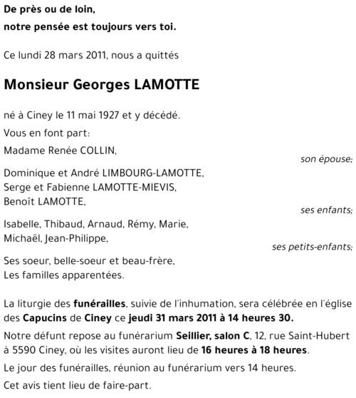 Georges LAMOTTE