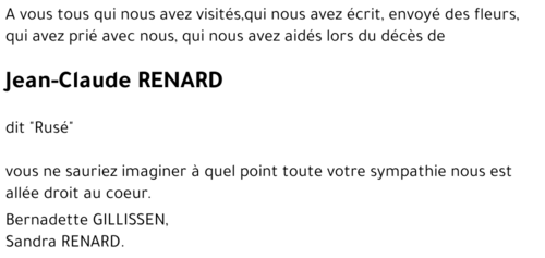 Jean-Claude RENARD