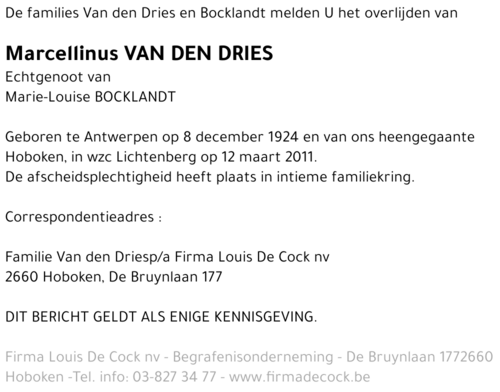 Marcellinus Van den Dries