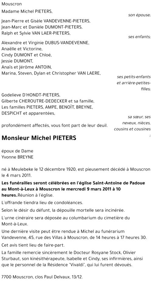 Michel PIETERS