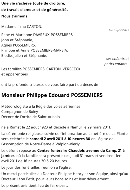 Philippe POSSEMIERS