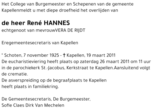 René Hannes