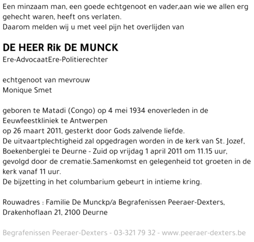 Rik De Munck