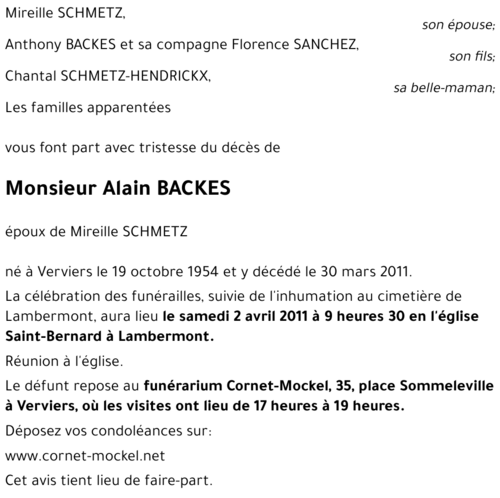Alain BACKES