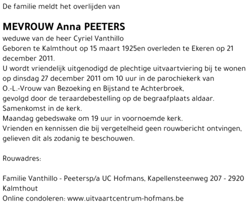 Anna Peeters