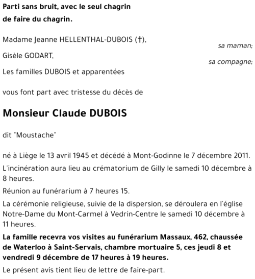 Claude DUBOIS