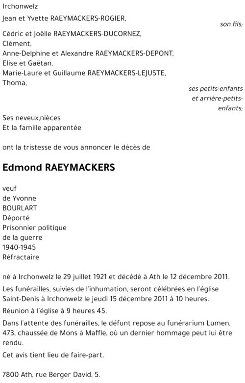 Edmond Raeymaekers