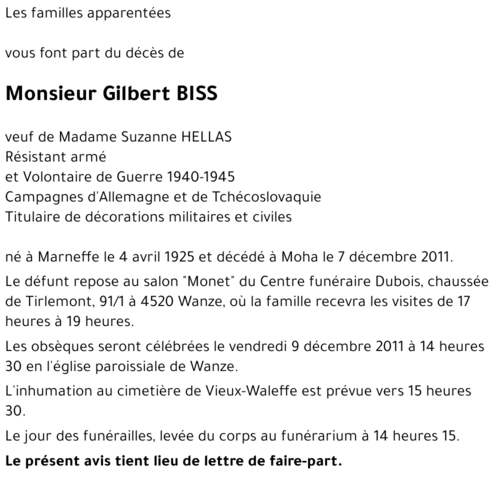 Gilbert BISS