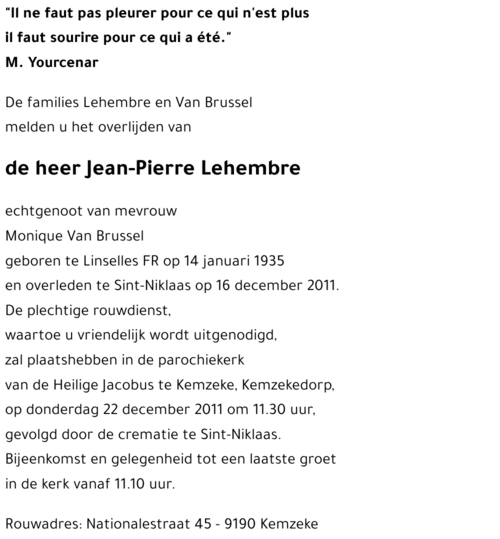 Jean-Pierre Lehembre